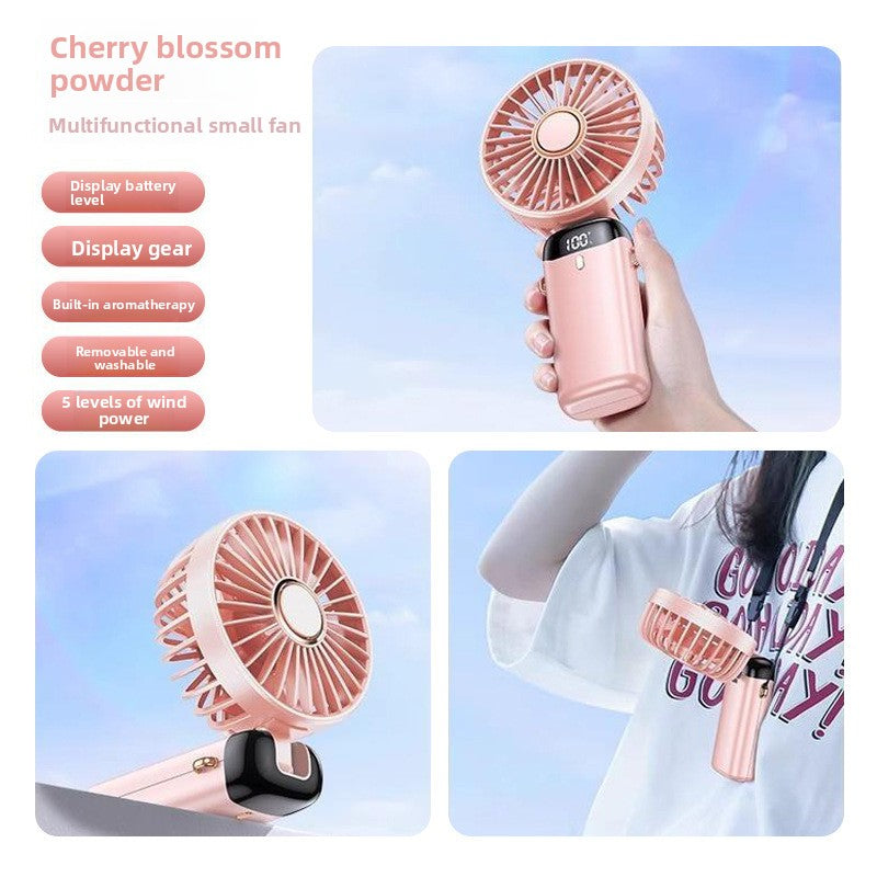 Mini portable outdoor handheld fan