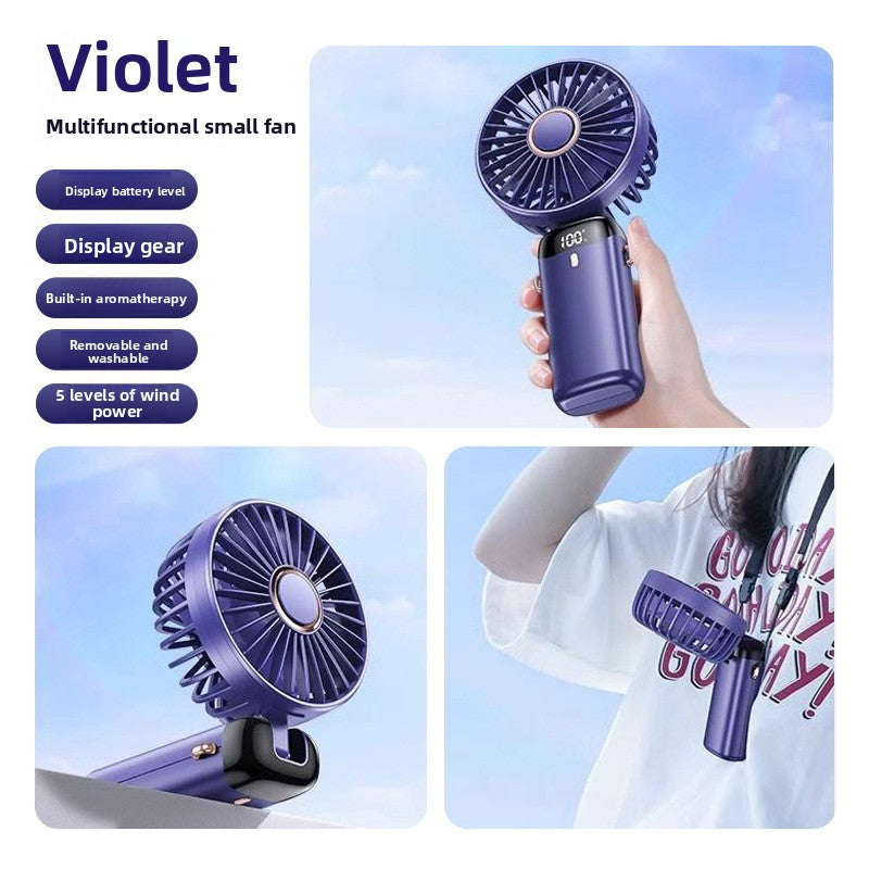 Mini portable outdoor handheld fan