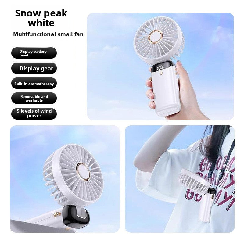 Mini portable outdoor handheld fan